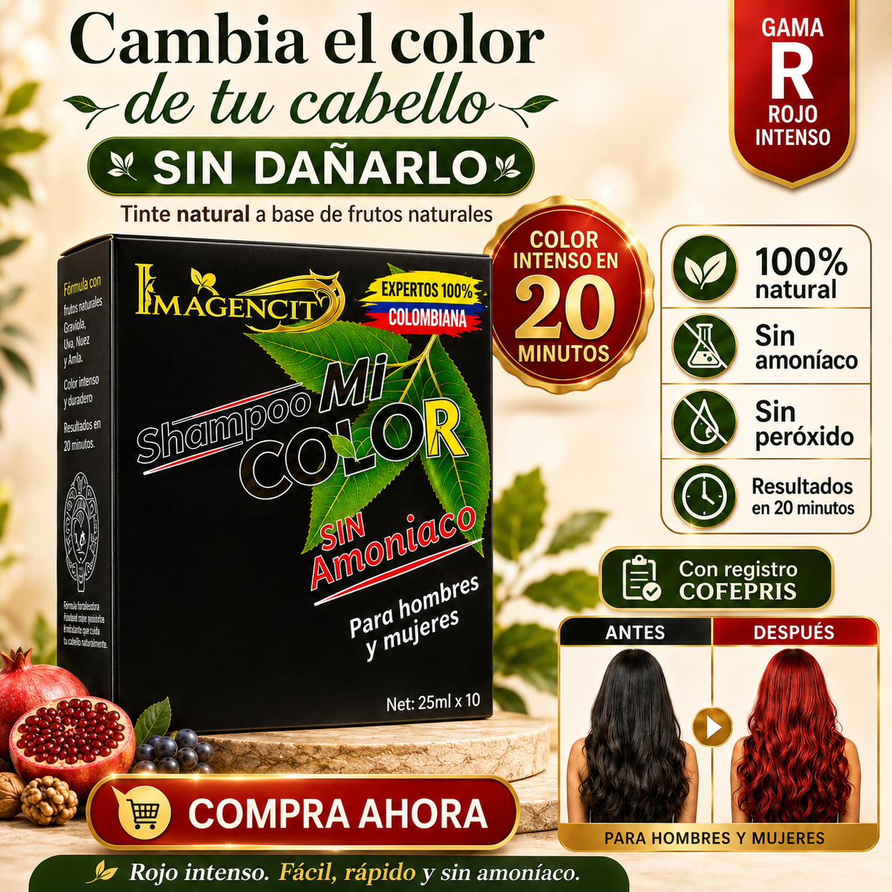 🔥 Luce un Rojo Intenso en 20 Minutos