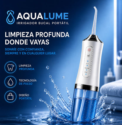 AquaLume™ — Limpieza Profunda Entre Dientes en Segundos