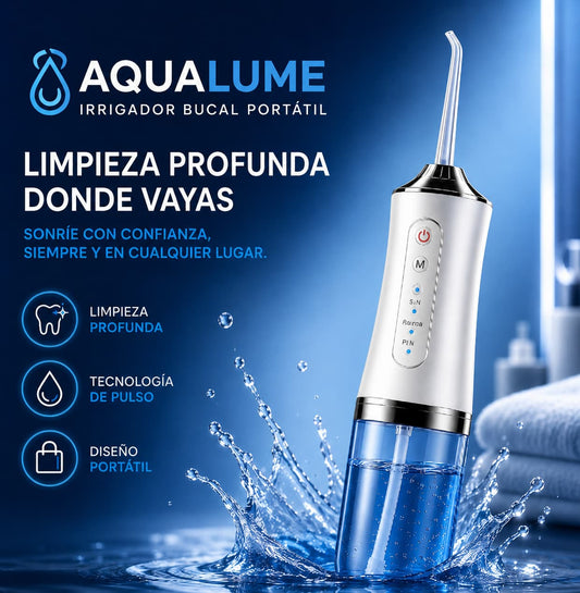 AquaLume™ — Limpieza Profunda Entre Dientes en Segundos